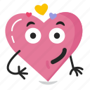 valentine, heart, pink, couple, love, emoji, romance 