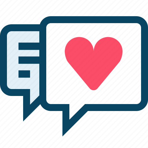 Heart, love, message, romance, talk, valentine icon - Download on Iconfinder