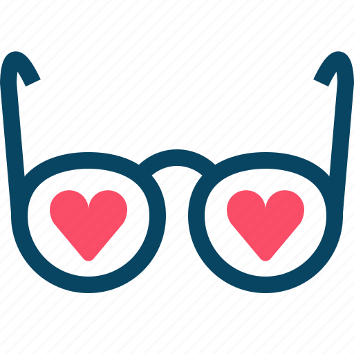 Glasses, hearts, love, romance, spectacles, valentine icon - Download on Iconfinder