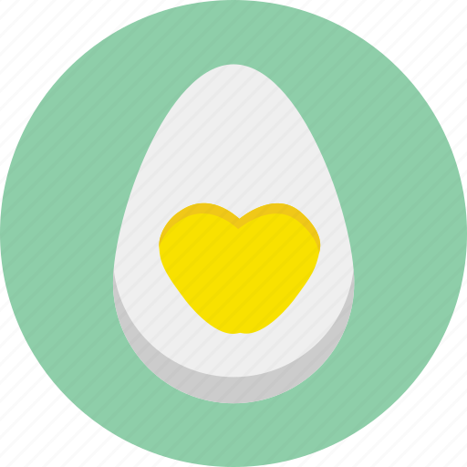 Breakfast, egg, food, half, heart, love, valentine icon - Download on Iconfinder