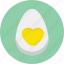 breakfast, egg, food, half, heart, love, valentine 