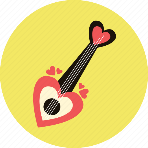 Guitar, heart, love, song, valentine icon - Download on Iconfinder