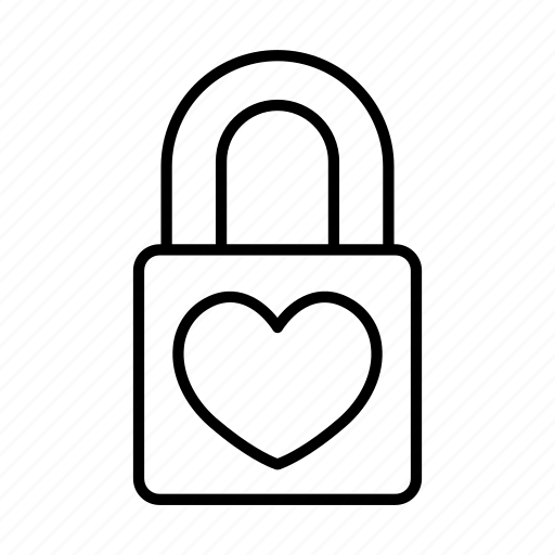Heart, lock, love, romance, romantic, valentine icon - Download on Iconfinder