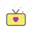 box, heart, love, lovers, passion, tv, valentine 