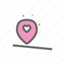 gps, heart, love, lovers, passion, position, valentine