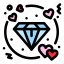 diamond, heart, love, wedding 