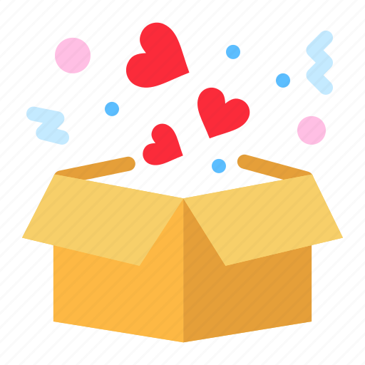 Box, delivery, heart, love icon - Download on Iconfinder