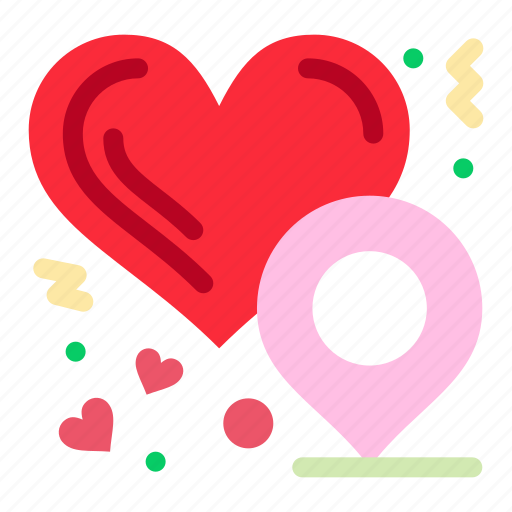 Heart, location, love icon - Download on Iconfinder