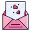 mail, letter, heart, love, envelope 