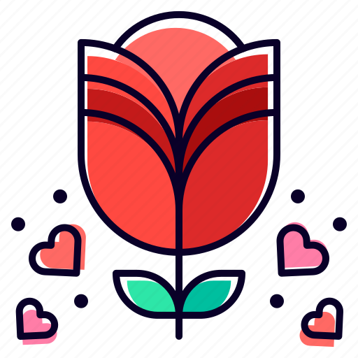 Rose, flower, botanical, love, heart icon - Download on Iconfinder