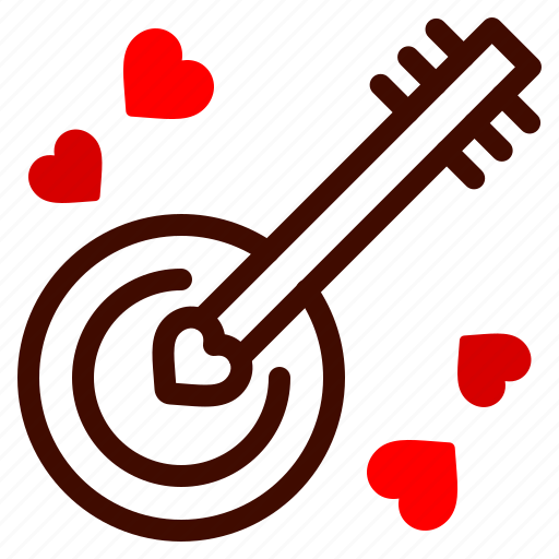 Guitar, music, love, heart, romance, valentines, day icon - Download on Iconfinder