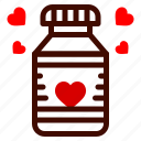 bottle, love, heart, romance, valentines, day, valentine