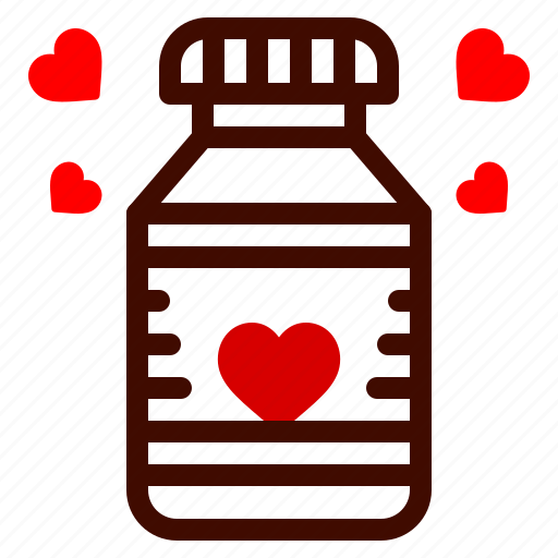 Bottle, love, heart, romance, valentines, day, valentine icon - Download on Iconfinder