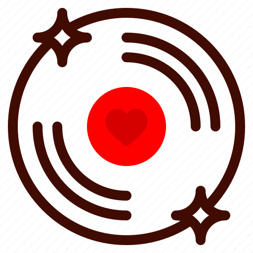 Dvd, disk, heart, romance, valentines, day, valentine icon - Download on Iconfinder