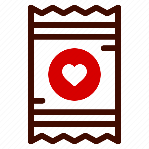 Condom, safety, heart, romance, valentines, day, valentine icon - Download on Iconfinder