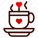 tea, cup, heart, romance, valentines, day, valentine