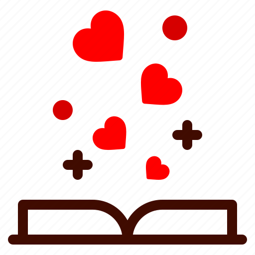 Open, book, love, heart, valentines, day, valentine icon - Download on Iconfinder
