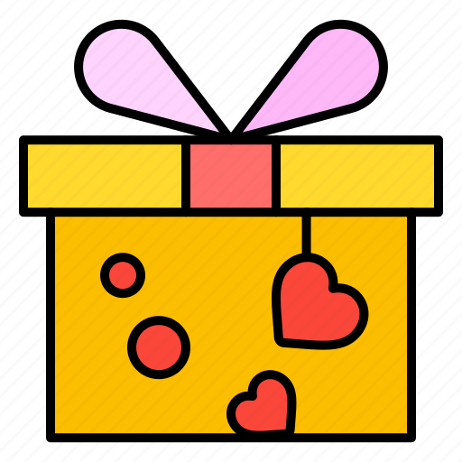Gift, box, heart, romance, valentines, day icon - Download on Iconfinder