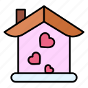 home, house, heart, romance, valentines, day