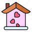 home, house, heart, romance, valentines, day 