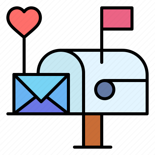Letter, box, mail, heart, romance, valentines, day icon - Download on Iconfinder