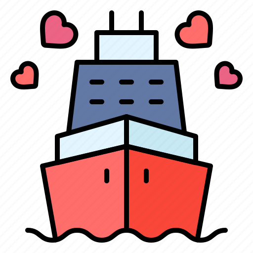 Ship, travel, heart, romance, valentines, day icon - Download on Iconfinder
