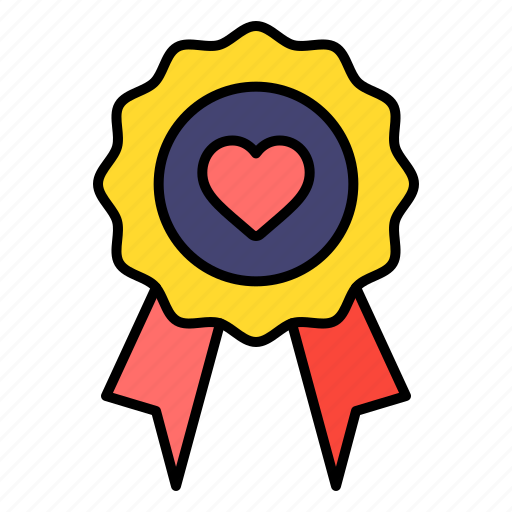 Badge, heart, romance, valentines, day, valentine icon - Download on Iconfinder