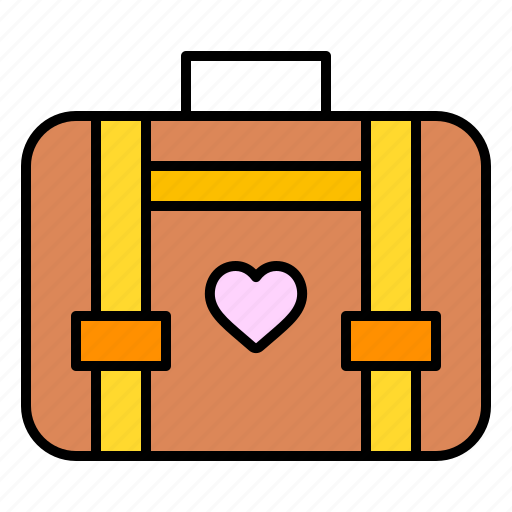 Briefcase, suitcase, heart, romance, valentines, day, valentine icon - Download on Iconfinder