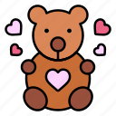teddy, bear, love, heart, romance, valentines, day