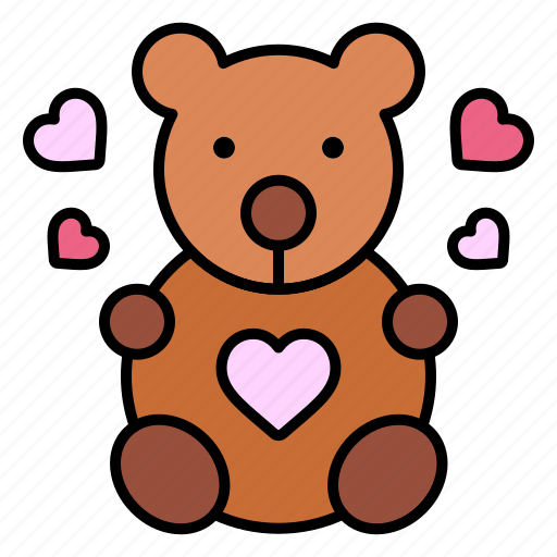 Teddy, bear, love, heart, romance, valentines, day icon - Download on Iconfinder