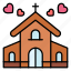 church, building, pray, heart, romance, valentines, day 
