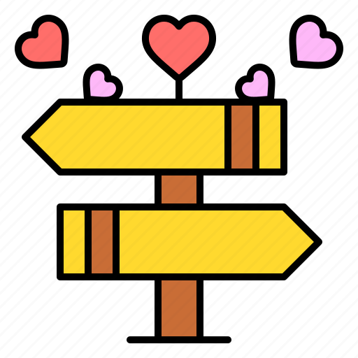 Direction, love, heart, romance, valentines, day, valentine icon - Download on Iconfinder