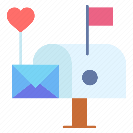 Letter, box, mail, heart, romance, valentines, day icon - Download on Iconfinder