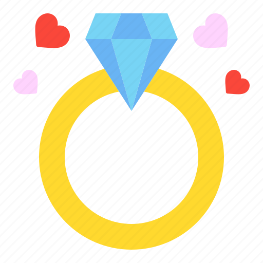 Ring, diamond, heart, romance, valentines, day icon - Download on Iconfinder