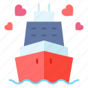 ship, travel, heart, romance, valentines, day