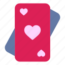 cards, playing, heart, romance, valentines, day, valentine
