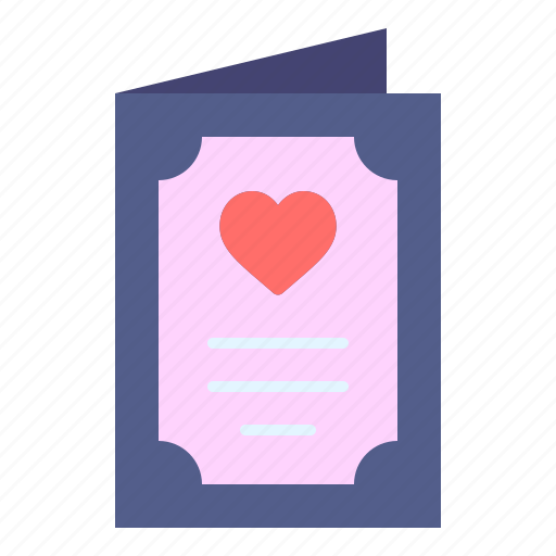 Card, weddind, heart, romance, valentines, day, valentine icon - Download on Iconfinder