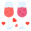 wine, glass, heart, romance, valentines, day, valentine 