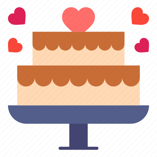 Cake, sweet, heart, romance, valentines, day, valentine icon - Download on Iconfinder