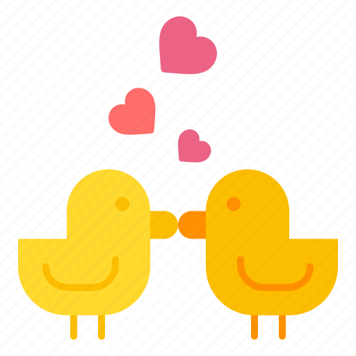 Love, birds, duck, heart, romance, valentines, day icon - Download on Iconfinder