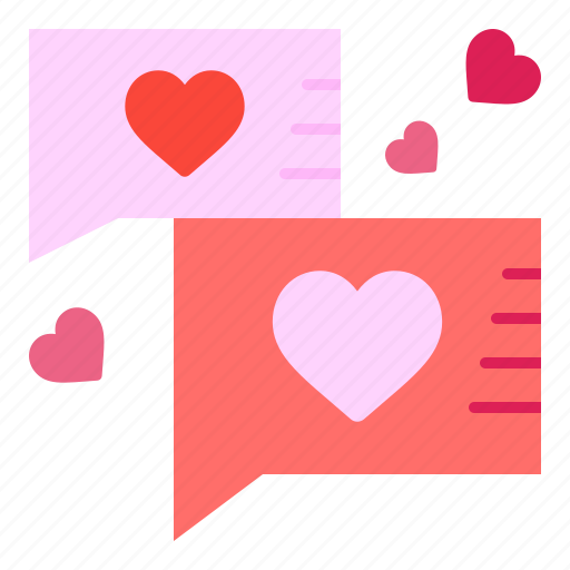 Love, chat, communication, heart, romance, valentines, day icon - Download on Iconfinder