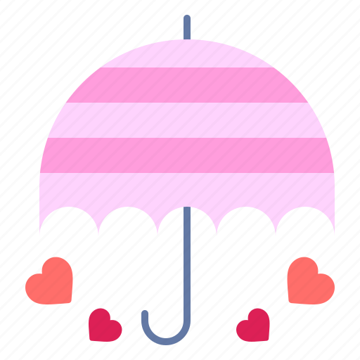Umbrella, protection, heart, romance, valentines, day, valentine icon - Download on Iconfinder
