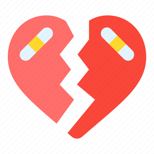 Broken, heart, romance, valentines, day, valentine icon - Download on Iconfinder