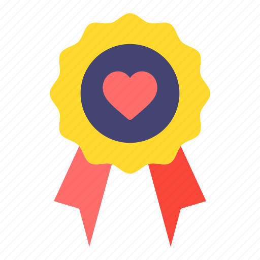 Badge, heart, romance, valentines, day, valentine icon - Download on Iconfinder