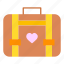 briefcase, suitcase, heart, romance, valentines, day, valentine 