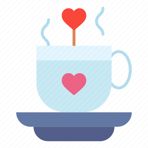 Tea, cup, heart, romance, valentines, day, valentine icon - Download on Iconfinder