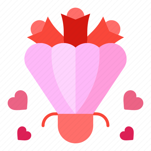 Bouquet, flowers, heart, romance, valentines, day, valentine icon - Download on Iconfinder