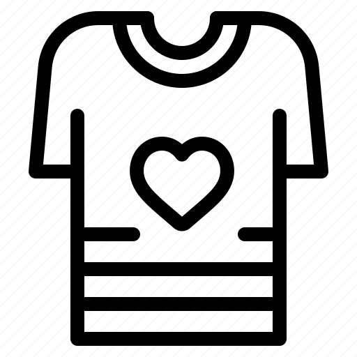 Shirt, love, heart, romance, valentines, day, valentine icon - Download on Iconfinder