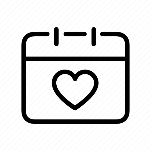 Calendar, valentine, date, love, wedding, marriage icon - Download on Iconfinder