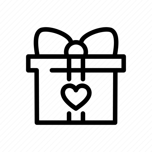 Gift, love, valentines, box, heart, present icon - Download on Iconfinder